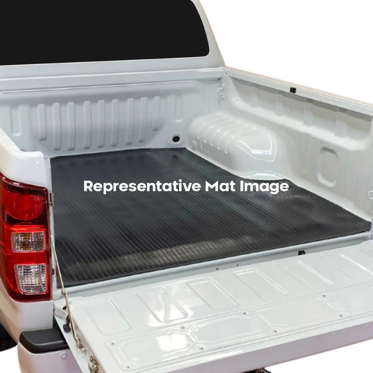 Rubber Ute Mat to fit Toyota Hilux Single Cab April 2005 to Current - Suits Spray On Liner Or No Liner - Image 3